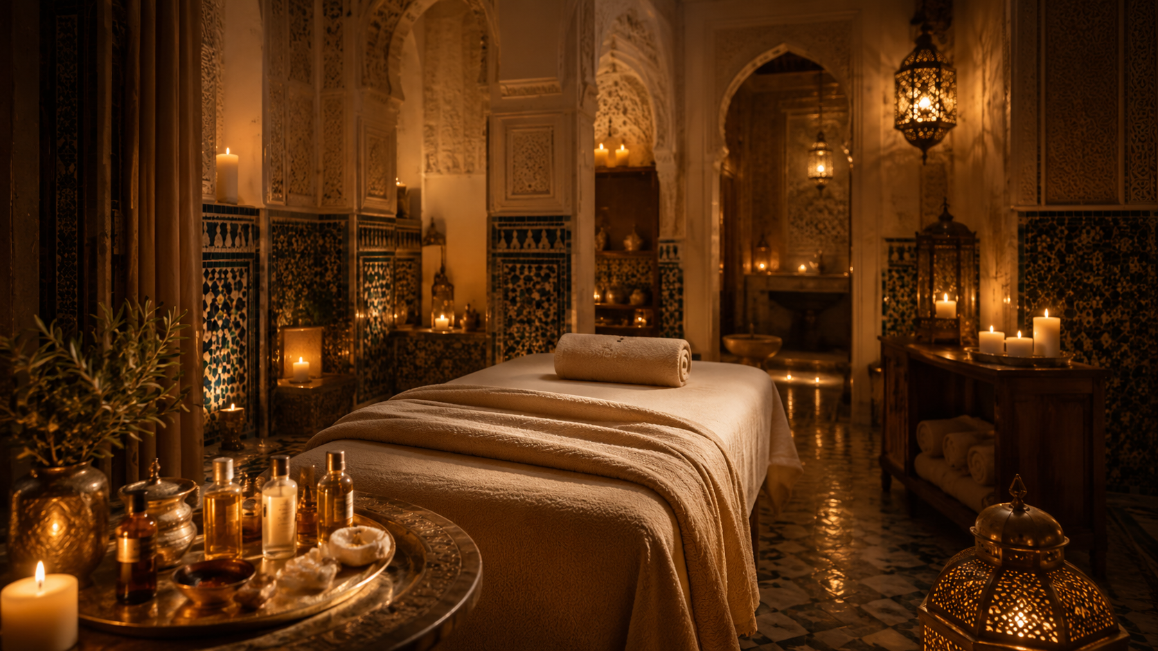 Argan oil massage - Spa Dar Al Andalus Fez