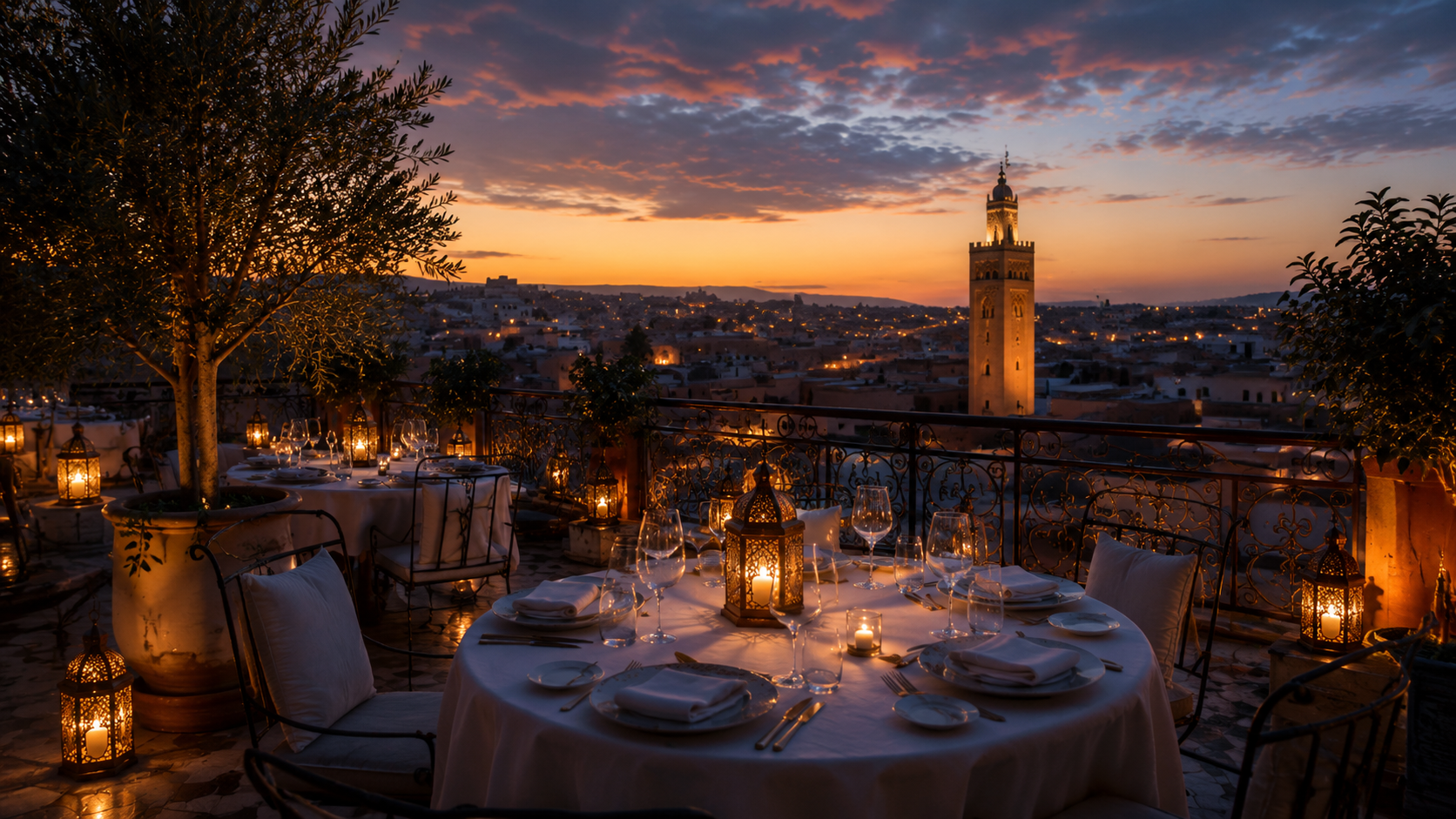 Restaurant & Rooftop - Dar Al Andalus Fez
