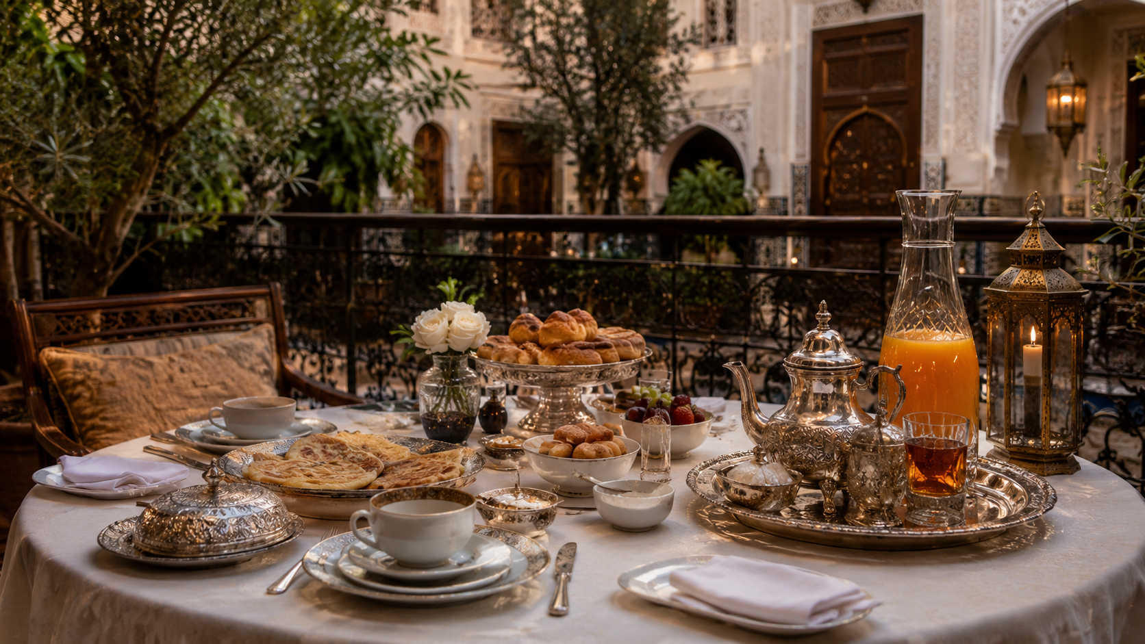 Royal breakfast - Dar Al Andalus Fez